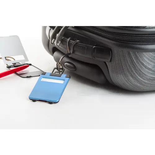 Etichetta per bagagli a forma di valigia in plastica