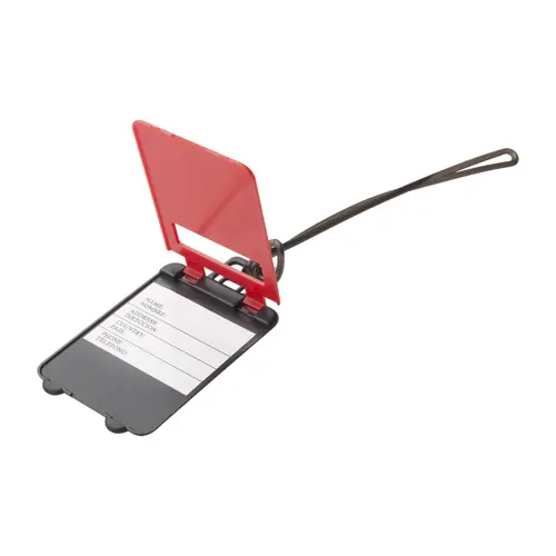 Etichetta per bagagli a forma di valigia in plastica