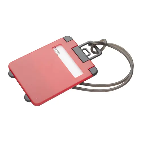 Etichetta per bagagli a forma di valigia in plastica