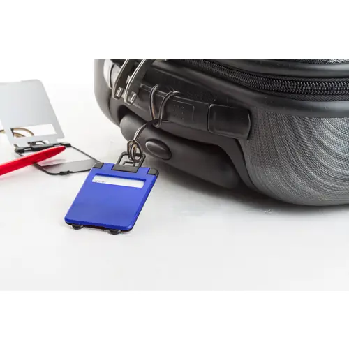 Etichetta per bagagli a forma di valigia in plastica