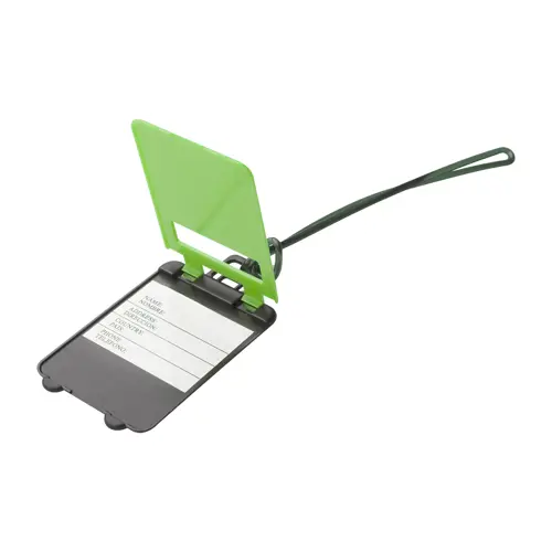 Etichetta per bagagli a forma di valigia in plastica