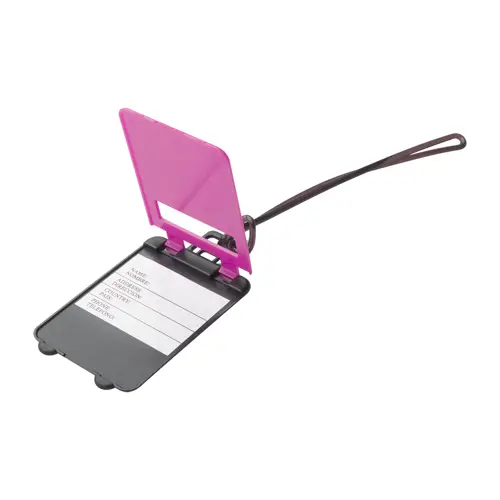 Etichetta per bagagli a forma di valigia in plastica