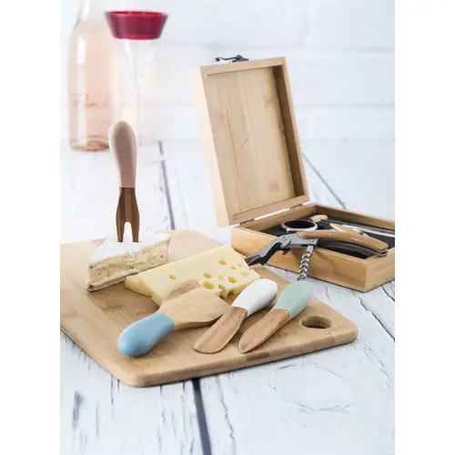 Set da 4 coltelli per formaggio in bambù