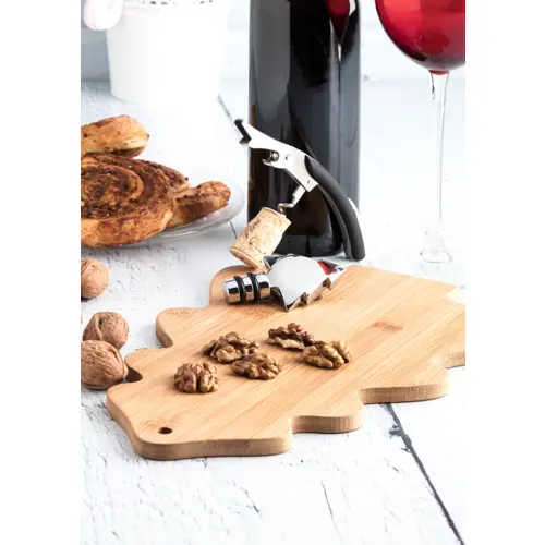 Set vino natalizio in scatola regalo di cartoncino nero
