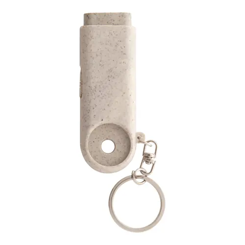 Portachiavi in plastica ecologica con gettone per il carrello e luci led