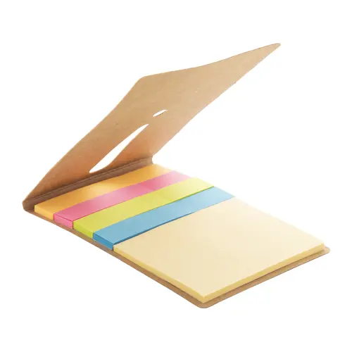 Notepad adesivi con punto esclamativo fustellato sulla copertina