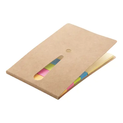 Notepad adesivi con punto esclamativo fustellato sulla copertina