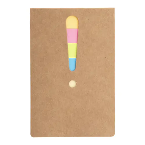 Notepad adesivi con punto esclamativo fustellato sulla copertina