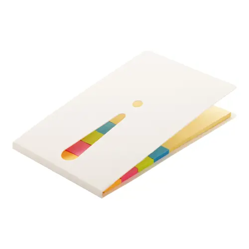 Notepad adesivi con punto esclamativo fustellato sulla copertina