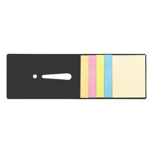 Notepad adesivi con punto esclamativo fustellato sulla copertina
