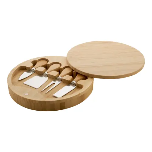 Set tagliere per formaggi con accessori