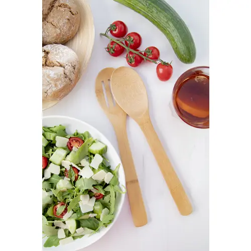 Set posate in bambù per insalata 