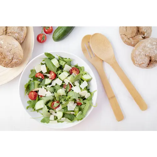 Set posate in bambù per insalata 