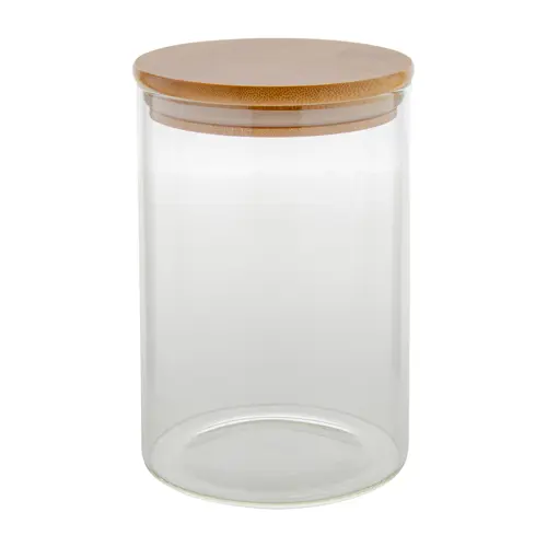 Barattolo in vetro con coperchio in bambù da 1000ml