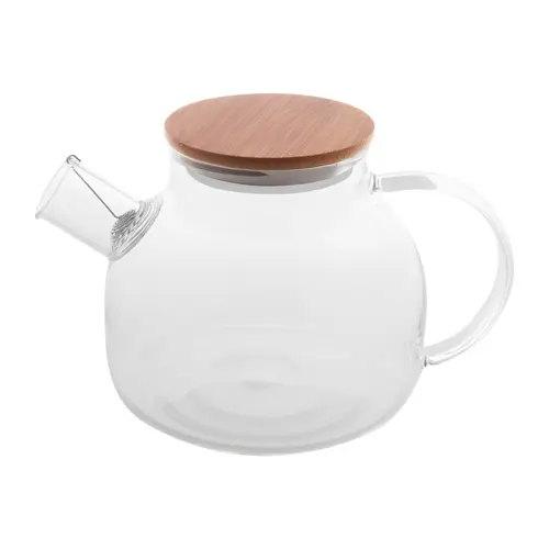 Teiera in vetro con coperchio in bambù 1000 ml