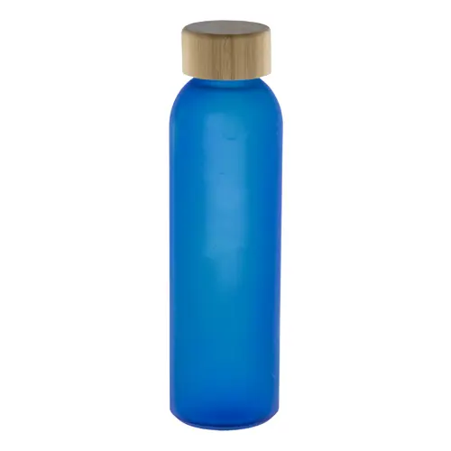 Borraccia in vetro opaco da 500 ml con tappo bambù