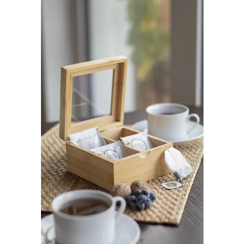 Scatola per il tè in bambù