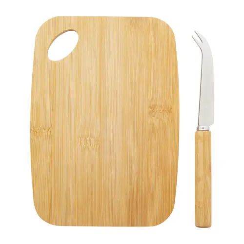Tagliere e coltello per formaggio 200×143×10 mm