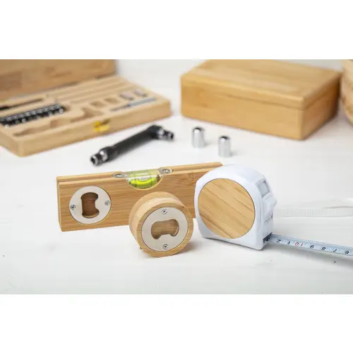 Livella a bolla d'aria con apribottiglie