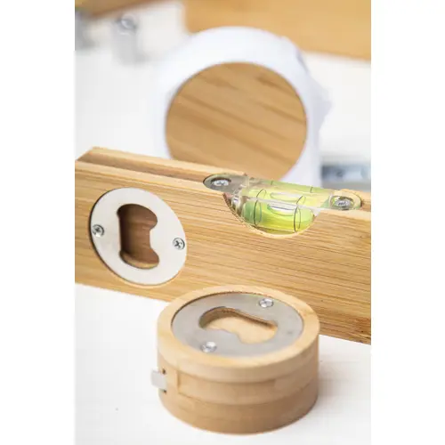 Apribottiglie con flessometro da 1 metro