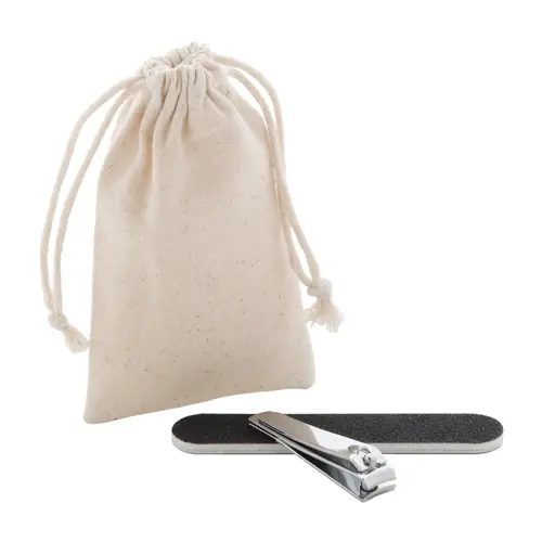 Set manicure in sacchetto di cotone
