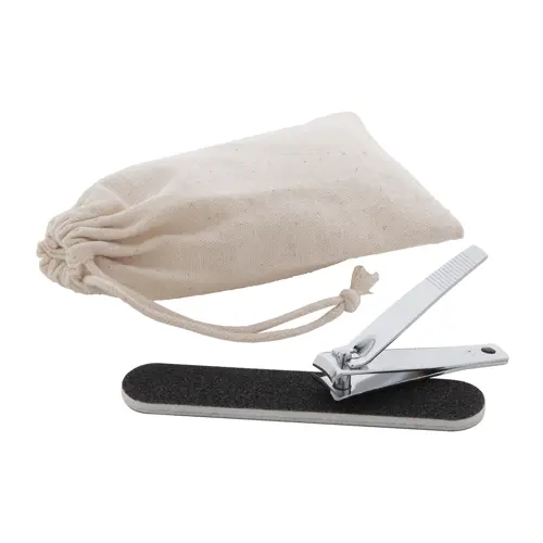 Set manicure in sacchetto di cotone