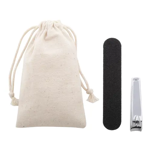 Set manicure in sacchetto di cotone