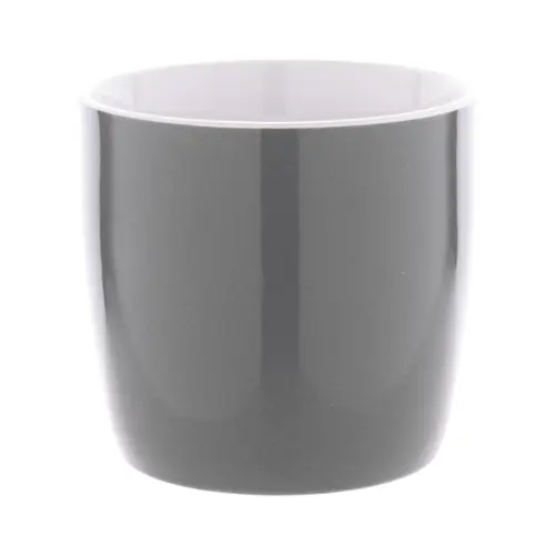 Tazza in ceramica colorata con interno bianco e confezione di cartoncino kraft 335ml
