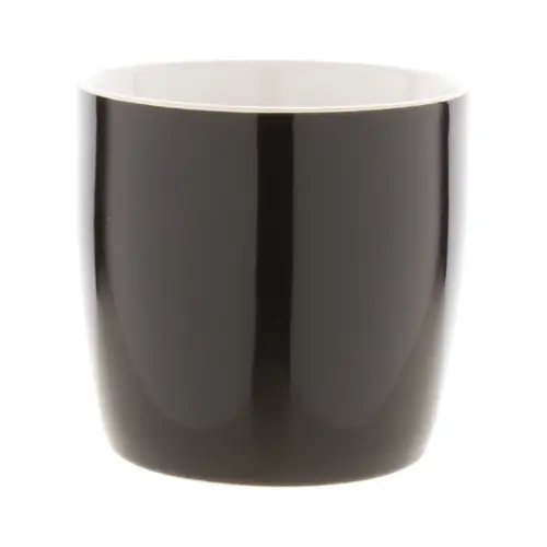 Tazza in ceramica colorata con interno bianco e confezione di cartoncino kraft 335ml