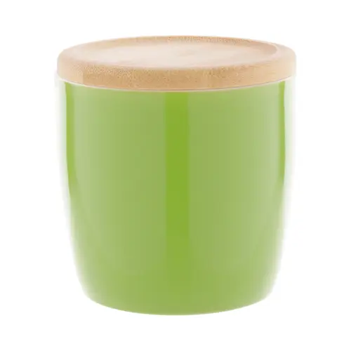 Tazza in ceramica colorata di alta qualità da 335ml con interno bianco sottobicchiere coperchio in bambù