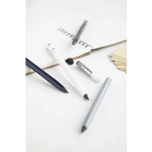 Penna touch screen senza inchiostro in alluminio riciclato cancellabile compresa gomma