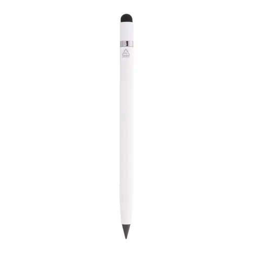 Penna touch screen senza inchiostro in alluminio riciclato cancellabile compresa gomma
