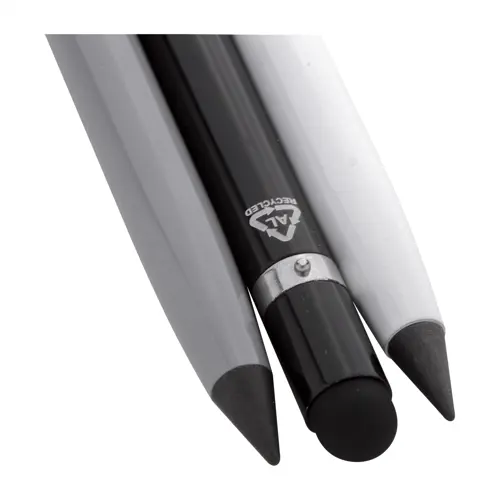 Penna touch screen senza inchiostro in alluminio riciclato cancellabile compresa gomma