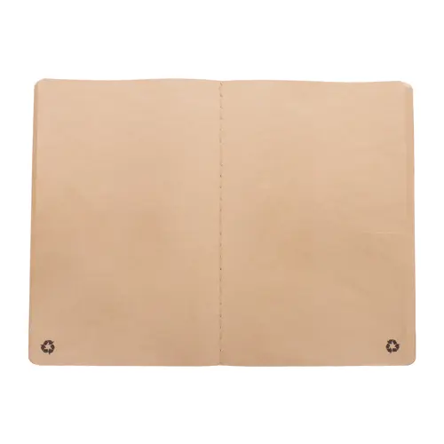 Block note A5 copertina e 60 fogli neutri in carta kraft riciclata