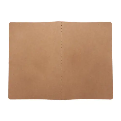 Block note A6 copertina e 60 fogli neutri in carta kraft riciclata