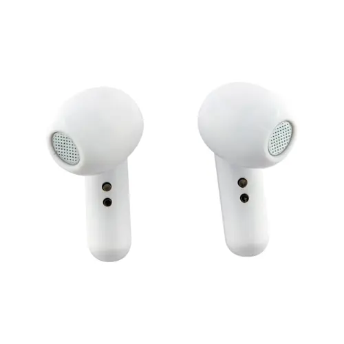 Auricolare bluetooth wireless in plastica ABS riciclata con inserto in bambù