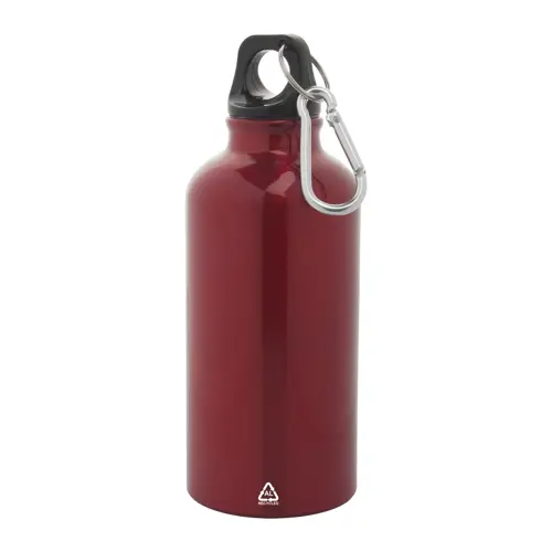 Borraccia in alluminio riciclato con moschettone da 400ml