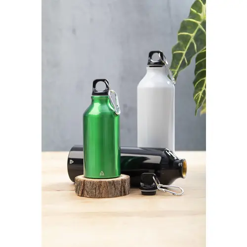 Borraccia in alluminio riciclato con moschettone da 400ml