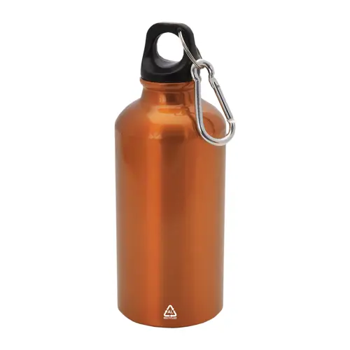Borraccia in alluminio riciclato con moschettone da 400ml