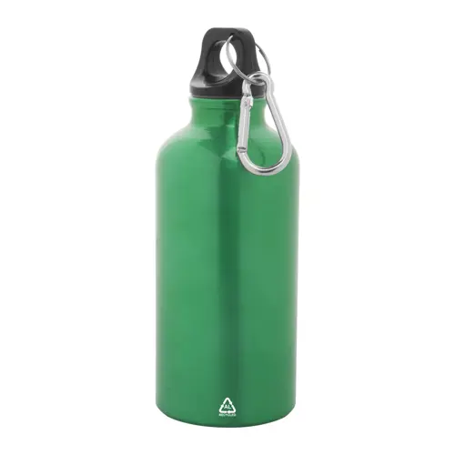 Borraccia in alluminio riciclato con moschettone da 400ml