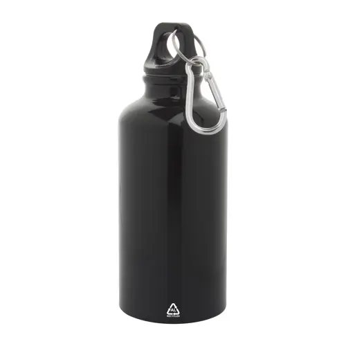 Borraccia in alluminio riciclato con moschettone da 400ml