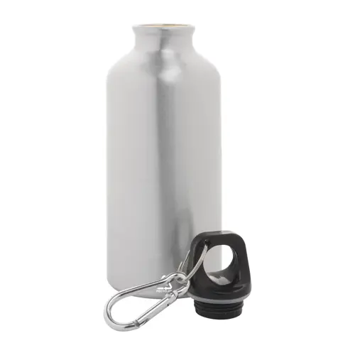 Borraccia in alluminio riciclato con moschettone da 400ml