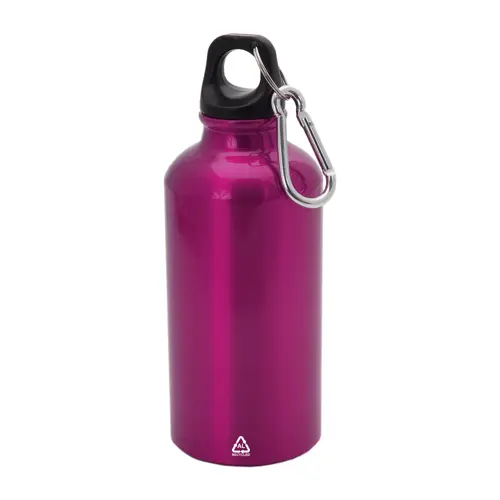 Borraccia in alluminio riciclato con moschettone da 400ml