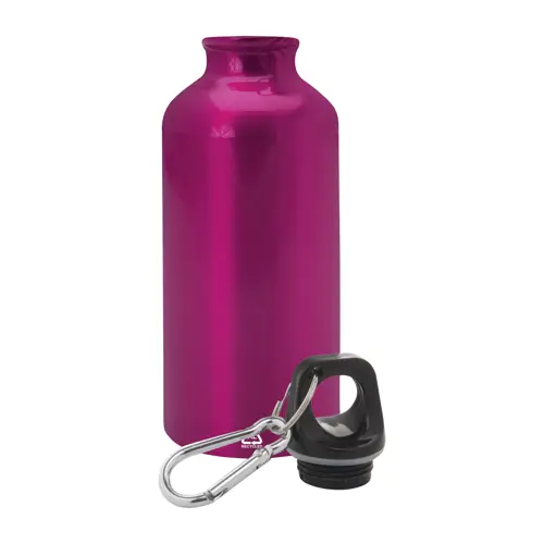 Borraccia in alluminio riciclato con moschettone da 400ml