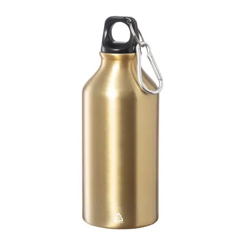 Borraccia in alluminio riciclato con moschettone da 400ml