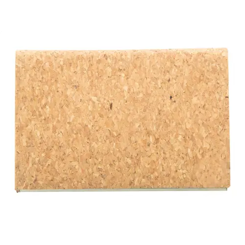 Porta biglietti da visita in metallo e sughero