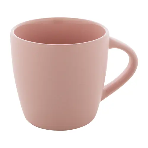 Tazza in ceramica colorata finitura esterna opaca e interna lucida in confezione in cartoncino kraft 280ml