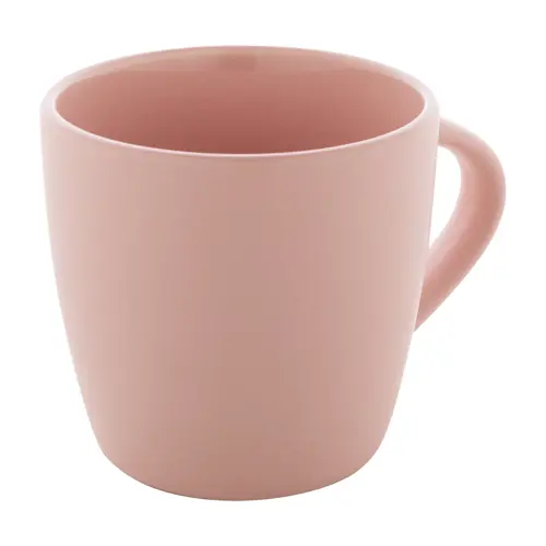 Tazza in ceramica colorata finitura esterna opaca e interna lucida in confezione in cartoncino kraft 280ml