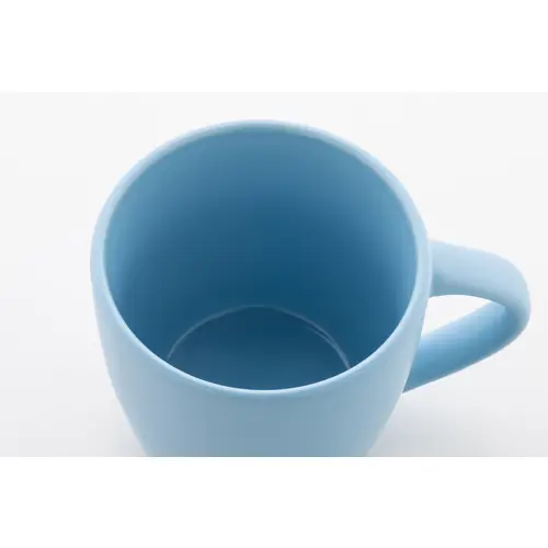 Tazza in ceramica colorata finitura esterna opaca e interna lucida in confezione in cartoncino kraft 280ml