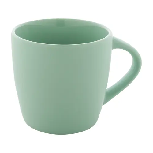 Tazza in ceramica colorata finitura esterna opaca e interna lucida in confezione in cartoncino kraft 280ml
